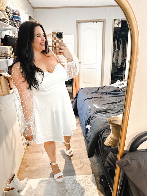 Midsize Engagement Party Outfit, Plus Size White Bachelorette Outfit, Bridal Shower Dresses For The Bride Plus Size, Bridal Shower Jewelry For Bride, Plus Size Bride Bachelorette Outfit, Outfits For Engagement Party, Rehearsal Dinner Dress For Bride Summer, Plus Size Rehearsal Dinner Dress, Bridal Shower Outfit For Bride Plus Size