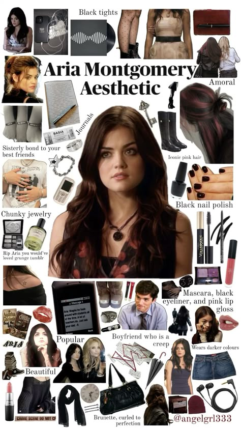 Aria montgomery aesthetic (pls credit if reposted) #ariamontgomery #aria #prettylittleliars #pll #plledit #ariamontgomeryaesthetic aria montgomery pll, aria montgomery edit #moodboard #collage #collageboard Aria Aesthetic, Aria Montgomery Aesthetic, Montgomery Aesthetic, Pretty Little Liars Characters, Aria Montgomery Style, Pretty Little Liars Aria, Pll Aesthetic, Pretty Little Liars Outfits, Pll Outfits