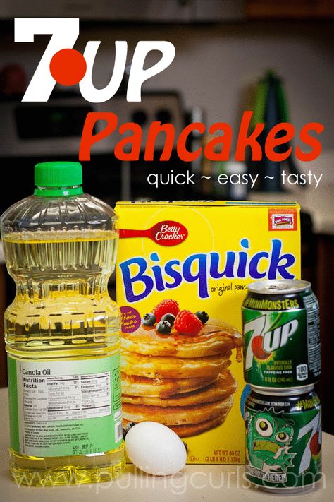 Bisquick Pancakes, Pork Recipes Easy, Bisquick Recipes, 7 Up, Before School, How To Make Pancakes, Breakfast Pancakes, Egg Breakfast, Breakfast Items