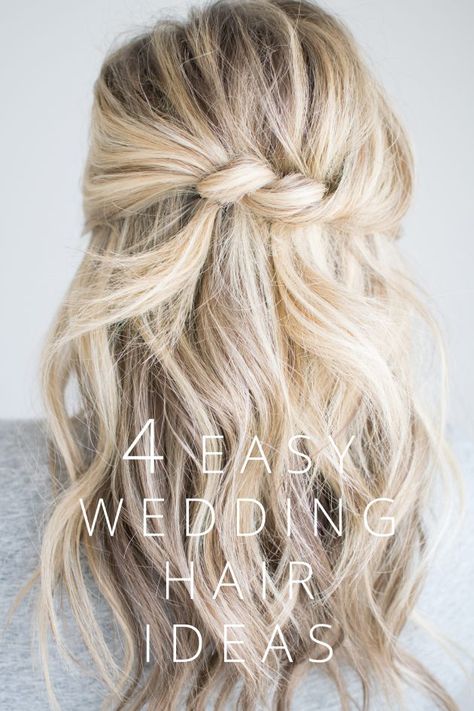 4 Easy Wedding Hair Ideas by Kate Bryan, from The Small Things Blog Easy Wedding Hair, Hairstyle Bridesmaid, Kate Bryan, Wedding Hair Ideas, Small Things Blog, Diy Wedding Hair, Easy Wedding, Guest Hair, Easy Hairstyles For Medium Hair