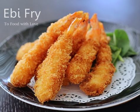 Ebi Fry, Prawn Dishes, Asian Appetizers, Homemade Tartar Sauce, Breaded Shrimp, Shrimp Tempura, Prawn Recipes, Food Japanese, Salmon Dinner