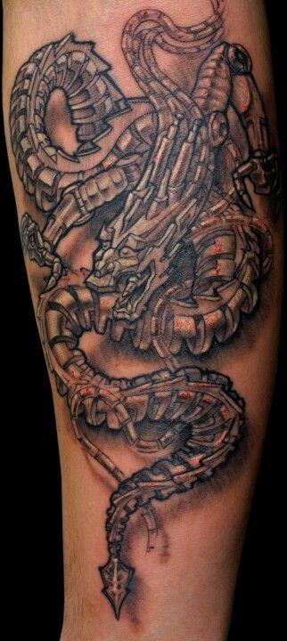 Mechanical Dragon Mechanical Dragon Tattoo, Mechanical Dragon, Dragon Tattoo Ideas, Dragon Tattoo Art, Biomechanical Tattoo, Tattoo Concepts, Dragon Tattoos, Dragon Tattoo Designs, Email Account