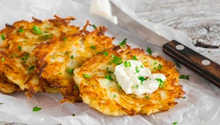 Irish Boxty, Irish Potato Pancakes, Hannukah Recipes, Shabbat Dinner, Jewish Learning, Potato Latkes, Irish Potatoes, Hanukkah Food, Potato Pancakes