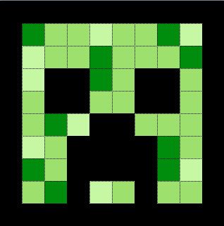 Mine craft: creeper Cross stitch or perler pattern Perler Pattern, Perler Patterns, Creepers, Quilt Patterns, Cross Stitch, Embroidery, Beads, Crochet, Pattern