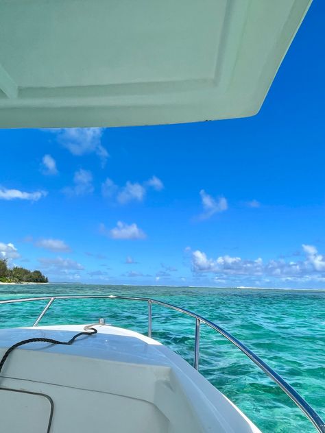 Clear water, boat, island Mauritius Photography, Mauritius Aesthetic, Boat Aesthetic, Aesthetic Island, Vision 2023, Mauritius Holiday, Mauritius Travel, Mauritius Island, Water Boat