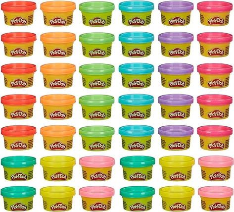 Amazon.com: Play-Doh Bulk Handout 42 Pack of 1-Ounce Modeling Compound, Party Favors, Ages 2 and Up (Amazon Exclusive) Kids Table Wedding Activities, Halloween Handout, Play Doh Fun, Kids Table Wedding, Prize Box, Egg Fillers, Stocking Stuffers For Girls, Classroom Prizes, Kids Easter Basket