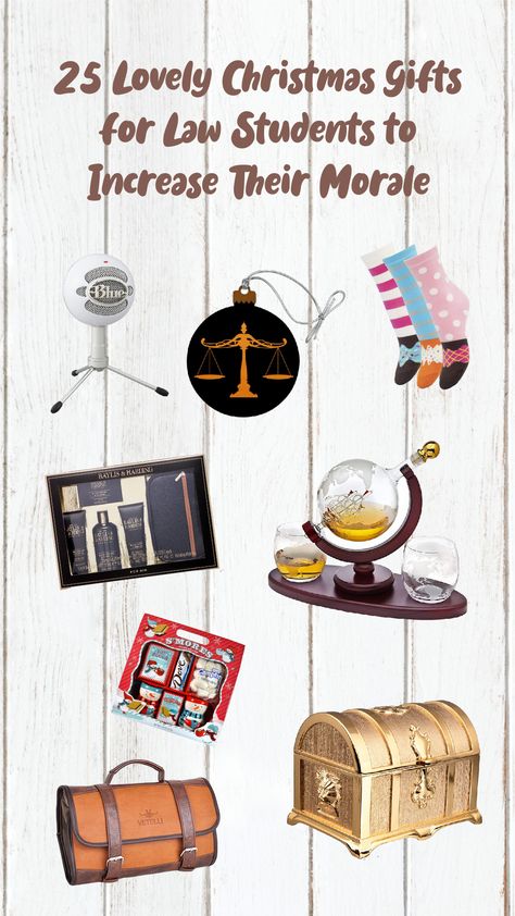 A lot of reasons can be used to buy Christmas gifts for law students. It can encourage them to study harder and graduate. Besides that, some items can also be very useful for their daily lives. On our list of heart-warming Christmas gifts for law students, you’ll find amazing items like ornaments and adorable wall décor that fits the style of a law student. Gifts For Law Students, Expensive Pens, Law Students, Work Anniversary, Classy Christmas, Professional Gifts, Cute Christmas Gifts, Funny Christmas Gifts, Warm Christmas