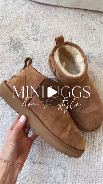 Brittany Sjogren \\ Loverly Grey on Instagram: "Comment MINI UGGS & I’ll send you a DM with all the ways to style these warm booties for fall & winter! 

These are always a favorite year after year and sell out fast! I am sharing all the different ways to style them taking you from cozy looks at home to casual everyday wear! 

& they make a great gift if you’re looking to check some early holiday shopping off your list! Fit is true to size.
 
Everything is linked on my profile in the @shop.Itk app. Search LOVERLYGREY in the search bar to find & follow my profile. The REELS & IG collection highlight at the top of my profile has all the links for my reels & IG posts. You can also source all links by clicking on the link in my bio - @loverlygrey" Ugg Boots Classic Ultra Mini Outfit, Ultra Mini Uggs Outfit Fall, Look Ugg Mini, Short Ugg Boots Outfit Winter, Platform Mini Uggs Outfit, Uggs Classic Mini Outfit, Ugg Mini Boots Outfit Winter, Classic Ultra Mini Uggs Outfit, Mini Bailey Bow Uggs Outfit