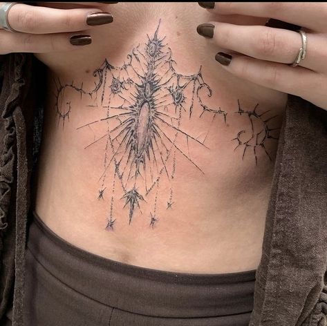 Terrible Tattoos, Grunge Tattoo, Sick Tattoo, Sternum Tattoo, 1 Tattoo, Aesthetic Tattoo, Dream Tattoos, Elegant Tattoos, Dope Tattoos