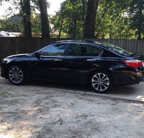 2014 Honda Accord-owned Honda Accord 2014, 2014 Honda Accord, Honda (car), Flat Tire, Honda S, Black Car, Cute Couple Pictures, Honda Accord, Cool Cars