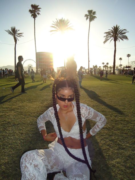 festival ideas, outfits, ootd , chella , white lace, braids, hair Lace Headscarf, Coachella 2024, Lace Braids, Sports Outfits, Festival Ideas, Coachella Fashion, Braids Hair, Fashion Board, Style Board