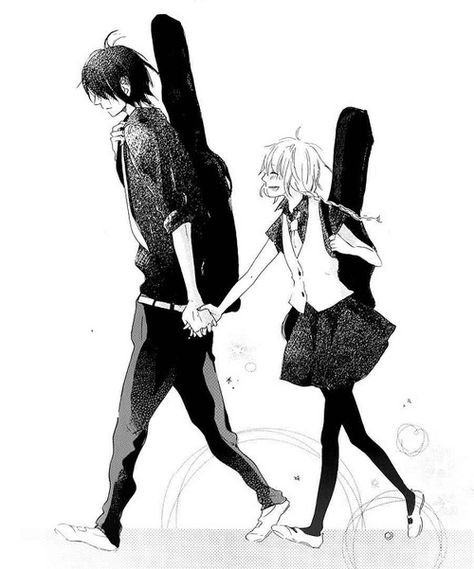 Guitar Illustration, Guitar Drawing, Manga Couple, Draw Anime, Manga Couples, Manga Love, Shoujo Manga, Manga Cosplay, I Love Anime