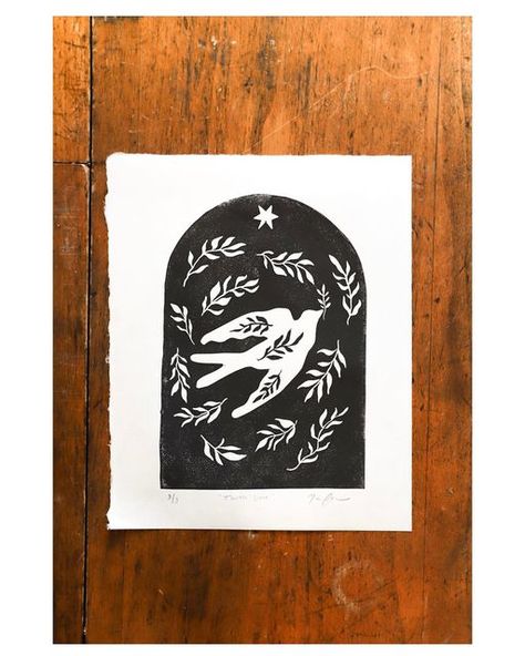 Linocut Xmas Cards, Linocut Art Christmas, Christmas Linoleum Prints, Holiday Block Print, Winter Block Print, Linocut Business Card, Scandinavian Linocut, Nativity Linocut, Holiday Printmaking