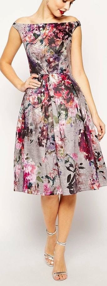 Minimal, Street, Glamour, Haute Couture, Luxury, Fashion, Chic, Style, Designers and more. Rok Midi, فستان سهرة, Maxi Robes, Floral Fashion, Floral Midi Dress, Spring Dresses, A Dress, Look Fashion, I Dress