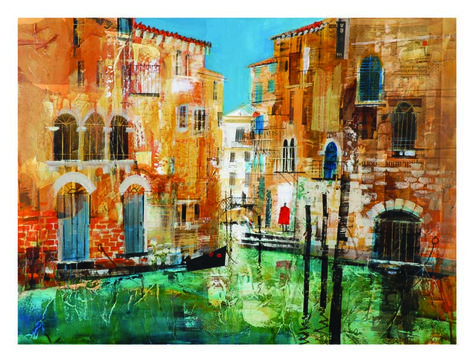 Mike Bernard RI.com - Collage and Acrylic Contemporary Art Mike Bernard, Italian Paintings, Pastel Landscape, Scottish Artists, Urban Sketchers, Watercolor Inspiration, Pastel Art, Holiday Art, City Art