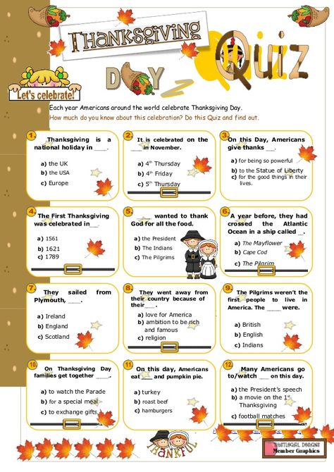 Thanksgiving Fun Facts, Turkey Trivia, Thanksgiving Quiz, Thanksgiving Trivia Questions, Thanksgiving Questions, Trivia For Seniors, Thanksgiving Trivia, Teaching Thanksgiving, Traditional Thanksgiving Dinner