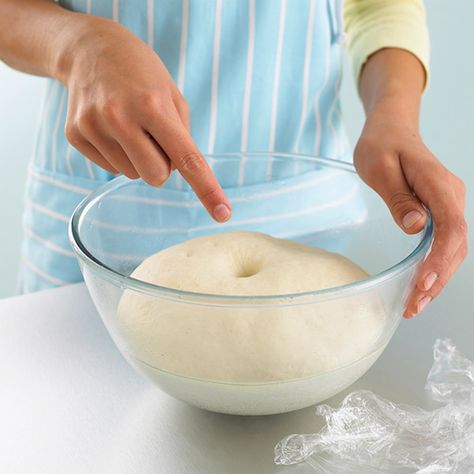 How do you know when your bread is done proofing?  It requires one simple test…  (half-way bounce return after being poked) Dense Bread, Proof Bread, Proofing Bread, Chewy Bread, Baking School, Bake Bread, Savory Scones, No Rise Bread, Bread Art