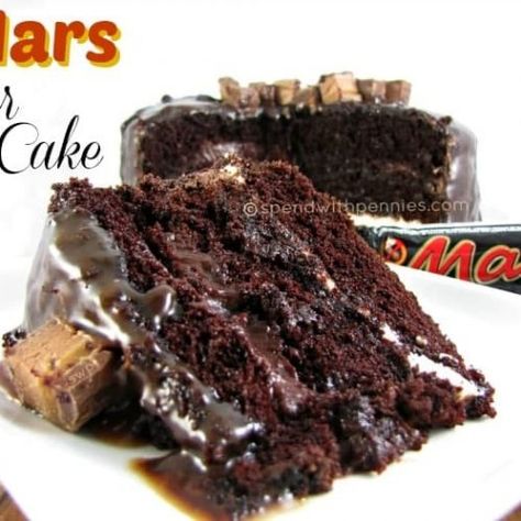 Mars Bar Cake - Spend With Pennies Mars Bar Cake, Mars Bars, Bar Cake, Mars Bar, Spend With Pennies, Birthday Desserts, Chocolate Pudding, Cake Cake, Food Cakes