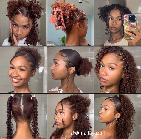 Medium Natural Hair Styles, Hype Hair, Mixed Curly Hair, Makeup Tip, Easy Hairstyles Quick, Natural Conditioner, Quick Natural Hair Styles, Cute Curly Hairstyles, Curly Hair Styles Easy