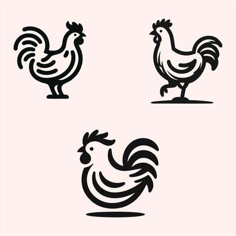 Beautiful cute chicken logo icon set sui... | Premium Vector #Freepik #vector #rooster-logo #chicken-symbol #hen-logo #chicken-logo-template Hen Logo, Chicken Craft, Chicken Icon, Burger Logo, Chicken Vector, Rooster Logo, Chicken Logo, Chicken Illustration, Chicken Snacks