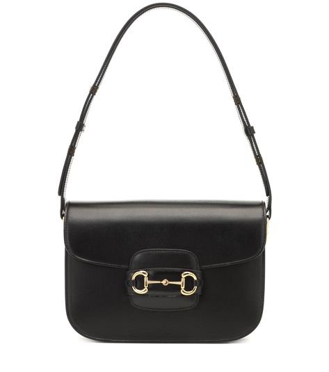 Gucci 1955 Leather Shoulder Bag - Gucci | Mytheresa Gucci Horsebit Bag 1955, Gucci Horsebit Bag, Gucci Bag Black, Aldo Gucci, Designer Things, Bag Closet, Dream Bags, Guccio Gucci, Gucci Horsebit