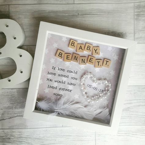 Baby Loss Memorial Gift, Baby Remembrance, Infant Loss Memorial, Baby Memorial, Angel Babies, Baby Loss, Baby Frame, Pregnancy Loss, Bereavement Gift