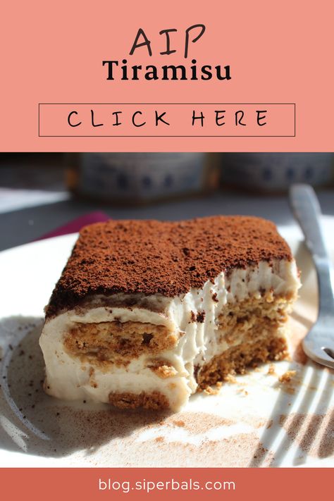 Indulge guilt-free with our AIP Tiramisu recipe! Made with sugar cookie ladyfingers and a creamy coconut custard, this dairy-free and Paleo-friendly dessert will satisfy your sweet cravings without compromising on taste. Perfect for special occasions or a cozy night in! #AIPrecipes #PaleoDesserts #DairyFreeTiramisu #HealthyIndulgence #GlutenFreeTreats Paleo Tiramisu, Dairy Free Tiramisu, Aip Dessert Recipes, Aip Paleo Desserts, Gluten Free Tiramisu, Paleo Friendly Desserts, Vegan Tiramisu, Chocolate Torte, Aip Desserts