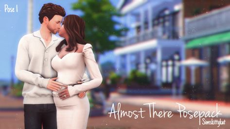 SimsKittyKat on Tumblr Couple Maternity Poses, 4 Poses, 3rd Trimester, Pregnant Couple, Almost There, Sims 4 Mods Clothes, Maternity Poses, Couple Poses, Sims 4 Clothing