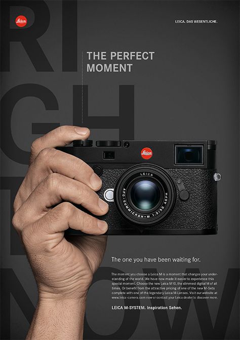 Leica M10 available on eBay for a premium - Leica Rumors Camera Product Photography, Photography Poster Design, Photography Ads, Camera Advertisement, Camera Ads, Fotocamere Vintage, Leica M10, Leica Photography, Camera Collection