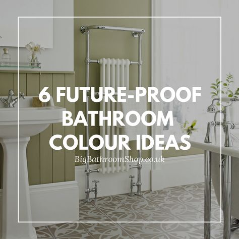 If you're keen to add colour to your bathroom, but worried it won’t stand the test of time, these future-proof bathroom colour ideas are the way to go. Ensuite Bathroom Paint Colours, Light Colour Bathroom Ideas, Bathroom Colour Ideas, Frenchic Paint Furniture, Bathroom Colour Schemes, Sloped Ceiling Bathroom, Bathroom Colours, Wooden Bathroom Accessories, Color Bathroom Design