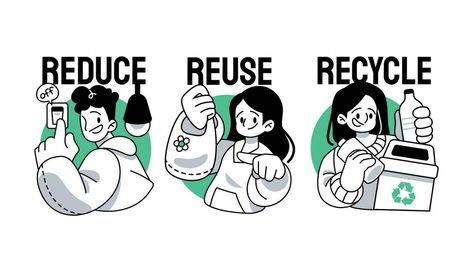 Reduce, Reuse, Recycle 3R Concept Symbol with People Vector Illustration Reduce Reuse Recycle Illustration, 3r Reduce Reuse Recycle, Reduce Reuse Recycle Poster, Anime Wallpaper 1920x1080, Wallpaper 1920x1080, Graphic Book, Abstract Painting Print, 3 R, Book Illustration Art