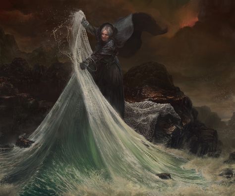 ArtStation - Sea Witch, adrien amilhat The Sea Witch, Water Witch, 다크 판타지, Sea Witch, Witch Art, Witch Aesthetic, Arte Inspo, High Fantasy, Arte Fantasy