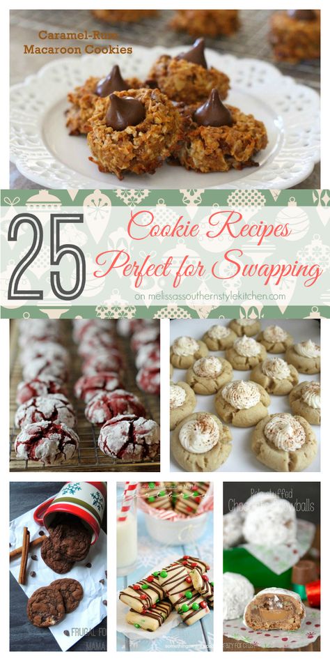 Southern Style Kitchen, Cookie Swap Recipes, Macaroon Cookies, Diy Easy Recipes, Happy Cooking, Christmas Food Gifts, Cookie Swap, Xmas Cookies, Christmas Cooking