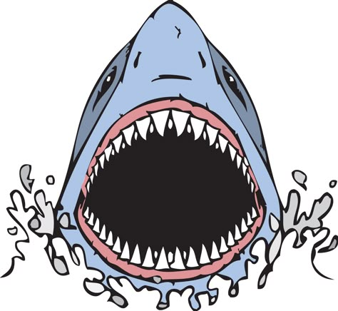 Drawing Shark, Open Mouth Drawing, Shark Mouth Open, Mouth Clipart, Drawing Mouth, Mouth Painting, Belly Paint, Shark Painting, Shark Head