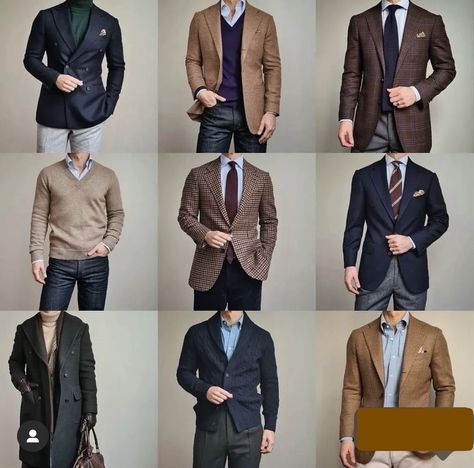 Interchangeable Wardrobe, Dapper Gentleman Style, Blazer Outfits Men, Mens Business Casual Outfits, Interesting Outfits, Big Men Fashion, Men's Formal Style, Outfits For Men, People Clothes