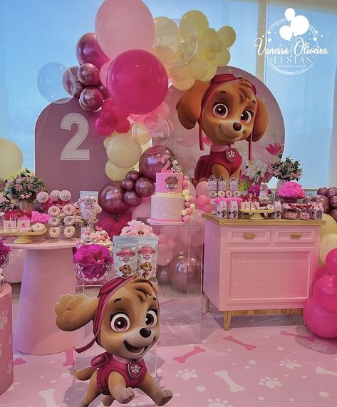 Sky Birthday Party Paw Patrol, Skye Paw Patrol Birthday Party, Skye Birthday Party, Paw Patrol Skye Birthday, 3rd Birthday Party For Girls, Suprise Birthday, Skye Paw, Kids Birthday Party Decoration, 1st Birthday Party Decorations