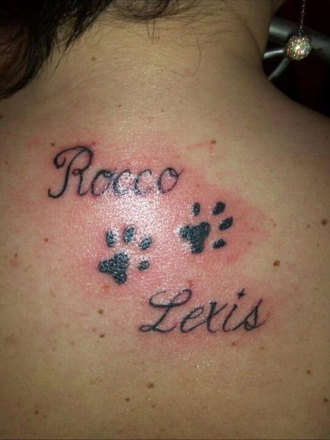 Rocco & Lexis Print Tattoos, Paw Print Tattoo, Paw Print, Tattoo Quotes, Tattoos