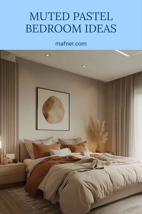 Soft and calming muted pastel bedroom ideas featured in a single image. Explore these peaceful color palettes and design ways to enhance your relaxation space. Muted Pink Bedroom, Pastel Bedrooms, Pastel Bedroom Ideas, Inviting Bedroom, Pastel Bedroom, Sleeping Quarters, Bedroom Aesthetics, Pale Lavender, Calming Atmosphere