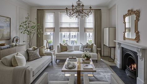 Sophie Paterson Interiors | Portfolio | Luxury Interiors London London House Interior, Sophie Paterson Interiors, Sophie Paterson, Classical Interior, Luxurious Interior Design, Luxurious Interior, Home Design Floor Plans, Living Room Design Inspiration, Dining Room Combo