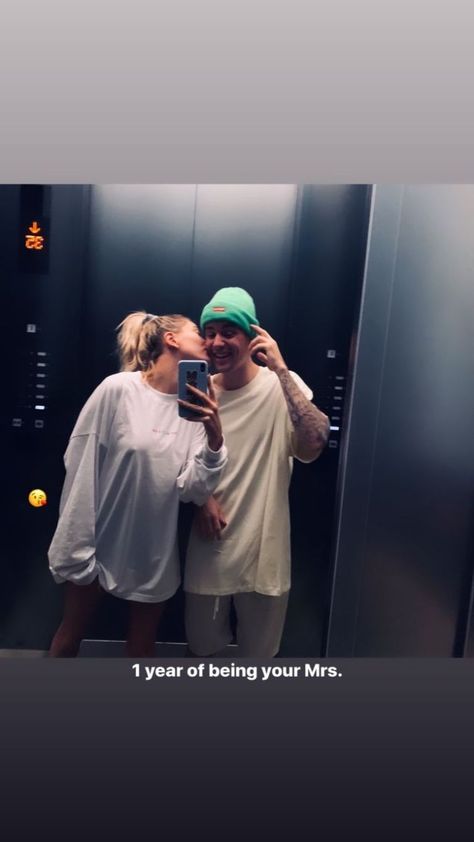 Anniversary Wishes Aesthetic, First Anniversary Wishes For Couple, Anniversary Caption For Husband, Captions For Instagram Husband, Couple Captions For Instagram Husband, Anniversary Posts Instagram, Caption For Him, Courthouse Ceremony, Justin Bieber And Hailey Baldwin