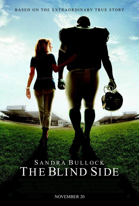 The Blind Side Blindside Movie, The Blind Side Movie, Blind Side Movie, Sandra Bullock Movies, Michael Oher, Blind Side, The Blind Side, Film Poster Design, Tim Mcgraw