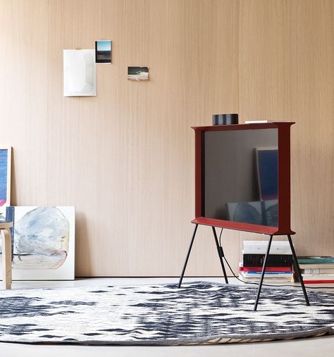 Serif television designed by Bouroullec brothers for Samsung Brides Room, London Design Festival, Private Club, Tv Furniture, Living Room Tv, A Tv, Interior Details, Home Deco, Habitat