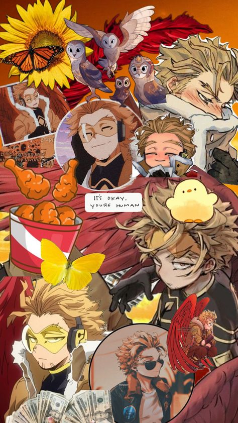 Hawks Wallpaper, Collage Wallpaper, Hawks, My Hero Academia, Anime Wallpaper, Anime Art, Collage, Anime, Art