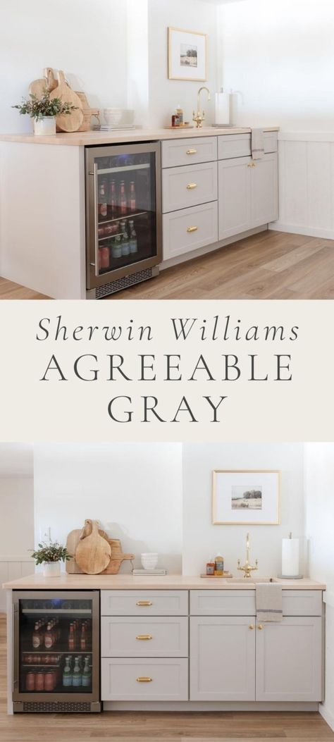 Sw Agreeable Gray Kitchen Cabinets, Floor Colors That Go With Agreeable Gray, Agreeable Gray Kitchen Island, Accent Wall For Agreeable Gray, Agreeable Grey Cabinets Kitchen, Sherwin Williams Anew Gray Cabinets, Agreeable Gray Sherwin Williams Kitchen Cabinets, Agreeable Gray Color Scheme Whole House, Perfect Greige Sherwin Williams Cabinets