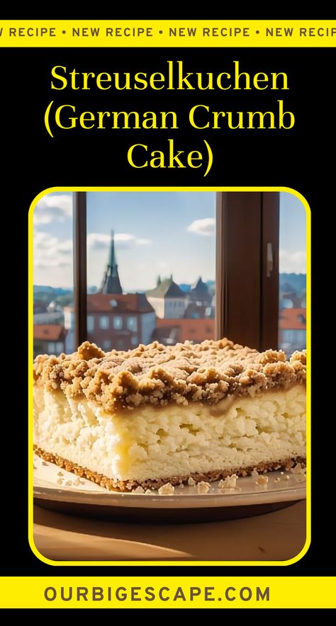 German Streusel Cake, German Crumb Cake, German Apple Crumble Cake, Old Fashioned Crumb Cake Recipe, German Crumb Cake Recipe, Strussel Coffee Cake, Lemon Upside Down Cake, German Coffee Cake, Traditional German Desserts