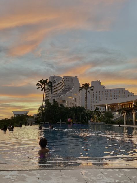 Sunsets orange vacation summer swimming pool hotel Guam Guam Aesthetic, Guam Island, Guam Travel, Sunset Summer, 2025 Vision, Island Girl, Vacation Hotel, Travel Aesthetic, Beautiful Pictures