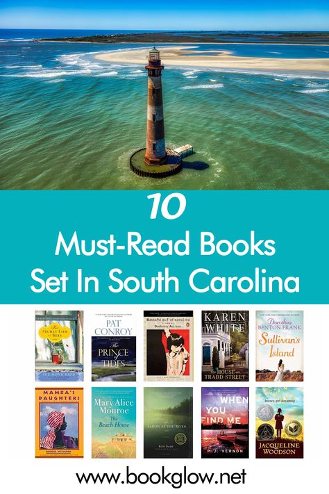 Take a trip to Charleston, the South Carolina Low Country, and Sullivan’s Island, among many other Palmetto State destinations, with these books that take place in South Carolina. #BooksSetinSouthCarolina #SouthCarolinaBooks #SouthCarolina #books Low Country South Carolina, Moving To South Carolina, Go Usa, Beach Books, South Carolina Beaches, Books You Should Read, Historical Books, States In America, Banned Books