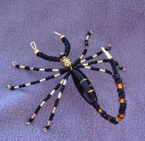 Beaded Scorpion Tutorial, Pony Bead Jewelry, Spider Jewelry, Beads Craft Jewelry, Beaded Spiders, Diy Jewelry Projects, Beading Jewelery, Wire Jewelry Designs, Beaded Jewelry Designs