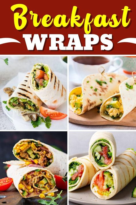 Easy Breakfast Wraps, Breakfast Wrap Ideas, Breakfast Wraps Healthy, Wheat Tortilla Wraps, Wraps Aesthetic, Wraps For Breakfast, Croissants Breakfast, Breakfast Wraps Recipes, Healthy Breakfast Wraps