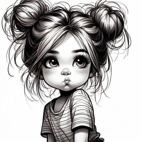 Cupcake Cookie, Elements Canva, Procreate Ipad Art, Big Eyes Art, Gothic Dolls, Girly Drawings, Disney Fairies, Cute Cartoon Pictures, Grayscale Coloring